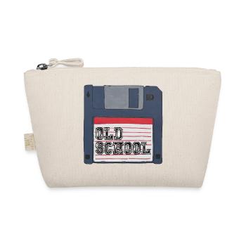 Disquette vieille école rétro vintage années 80 années 90 enfants - Trousse biologique - nature - Devant