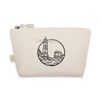 Leuchtturm Schiff - Bio-Täschchen - Natur - Vorne