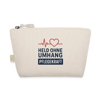 Caregiver Shirt – Hero Without Cape Gift - Organic Pouch - nature - Front