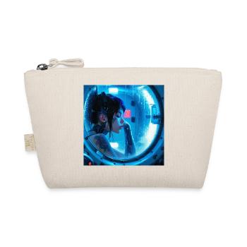 N-dless Nights: Cyberpunk girl in stasis chamber - Organic Pouch - nature - Front