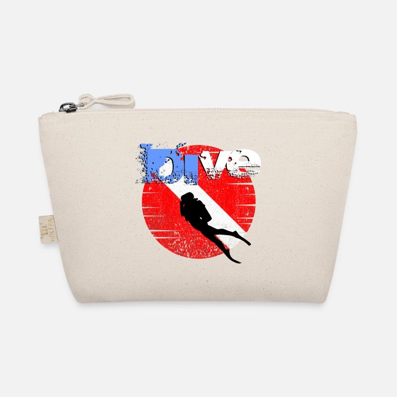 American Diver Down Flag Organic Pouch