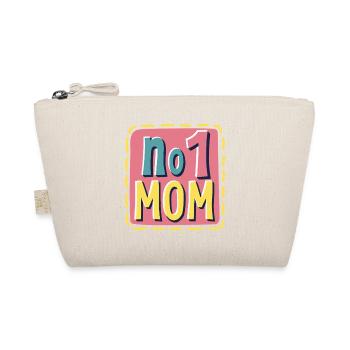 Number 1 Mom – Colorful & Loving Mother's Day - Organic Pouch - nature - Front