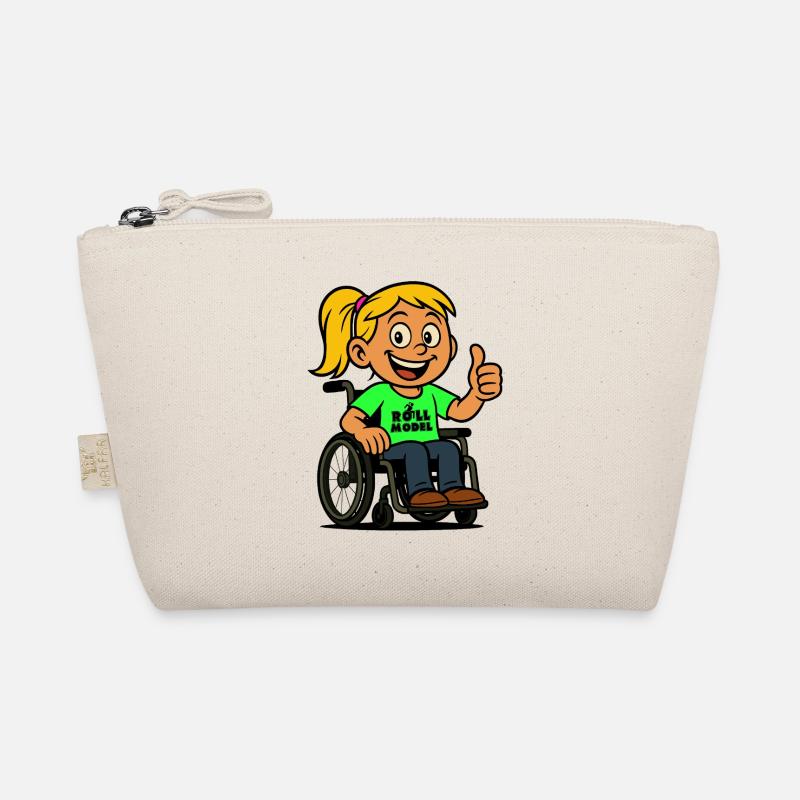 Lolla Vorbild der Rollstuhlfahrer. Rollstuhl # Bio-Täschchen