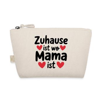 Zuhause ist wo Mama ist - Bio-Täschchen - Natur - Vorne