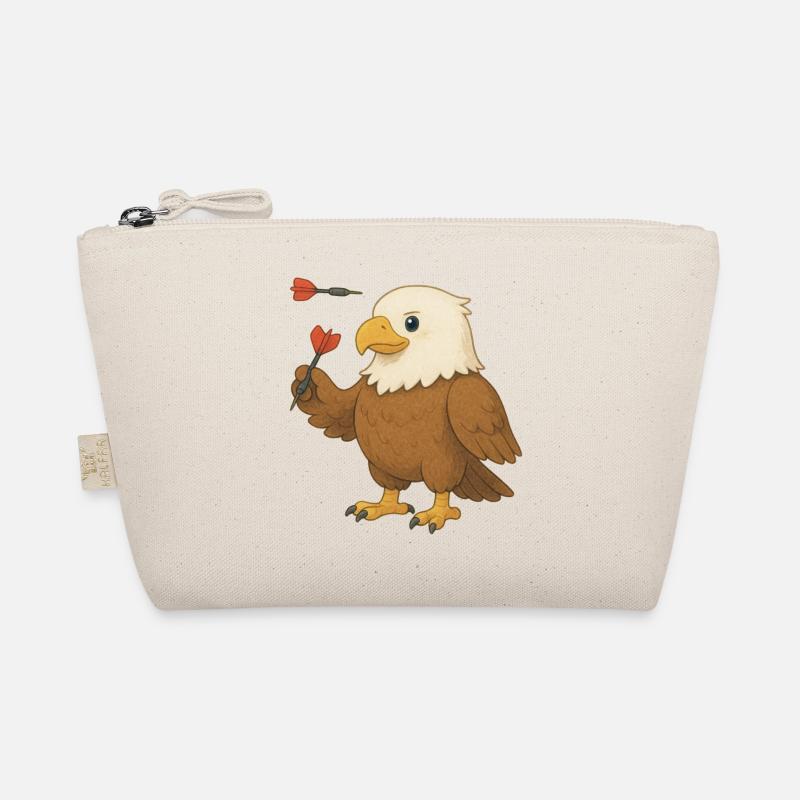 Adler mit Dartpfeilen Bio-Täschchen