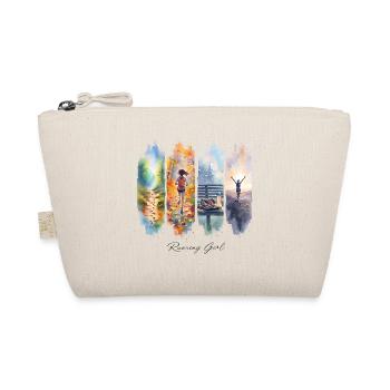 Running Girl Gift Running Girl Motivation - Organic Pouch - nature - Front