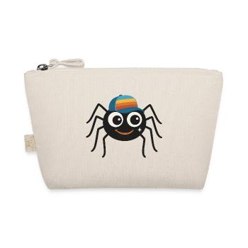 Araignée cool avec casquette rétro – mignonne et effrontée - Trousse biologique - nature - Devant