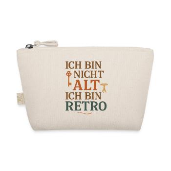 Ich bin nicht alt Retro - Bio-Täschchen - Natur - Vorne