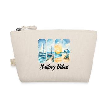 Sailing Vibes – Feel the Ocean - Organic Pouch - nature - Front