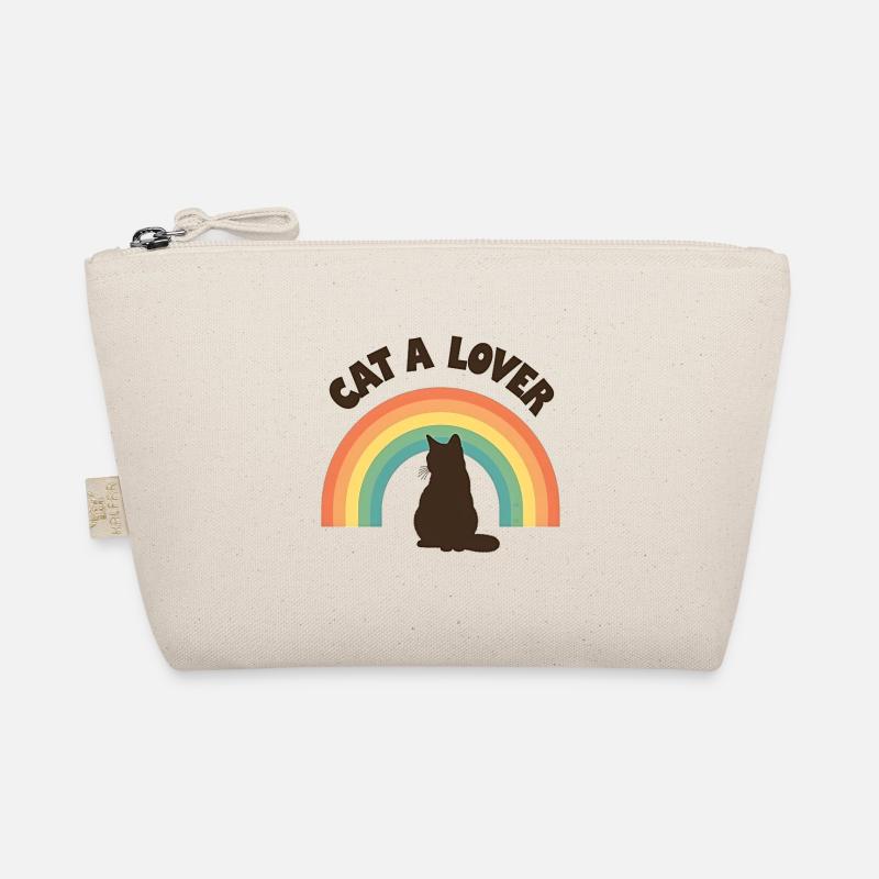 Regenbogen Liebe Katze Bio-Täschchen
