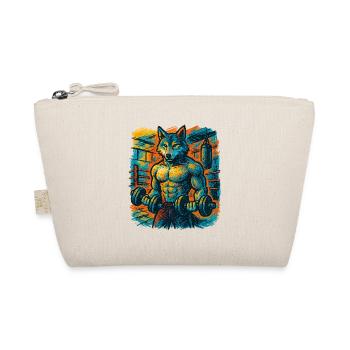 Wolf-strong gym strength - Organic Pouch - nature - Front