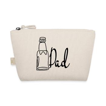 Line Art Dad Father's Day Beer - Organic Pouch - nature - Front
