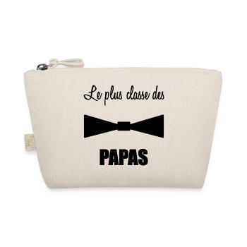 DAD. FATHER'S DAY. HAPPY FATHER'S DAY. HAPPY BIRTHDAY. - Organic Pouch - nature - Front