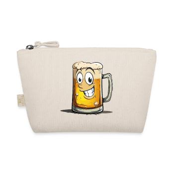 Beer Funny Beer Mug Laughing Drinking Alcohol Humor - Organic Pouch - nature - Front