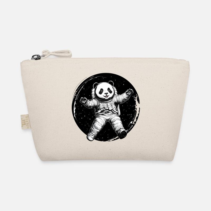 Astronaut Panda – Cute Space Explorer - Organic Pouch - nature