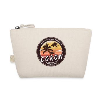 Coron Philippinen Strand Palmen Design - Bio-Täschchen - Natur - Vorne