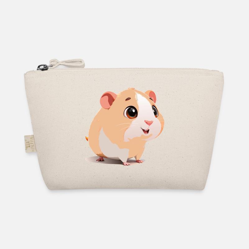Funny and curious baby guinea pig Organic Pouch