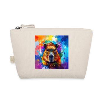 Capybara, capybara,graffiti,painting, colorful - Organic Pouch - nature - Front