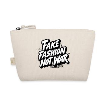 Fake Fashion not War - Organic Pouch - nature - Front