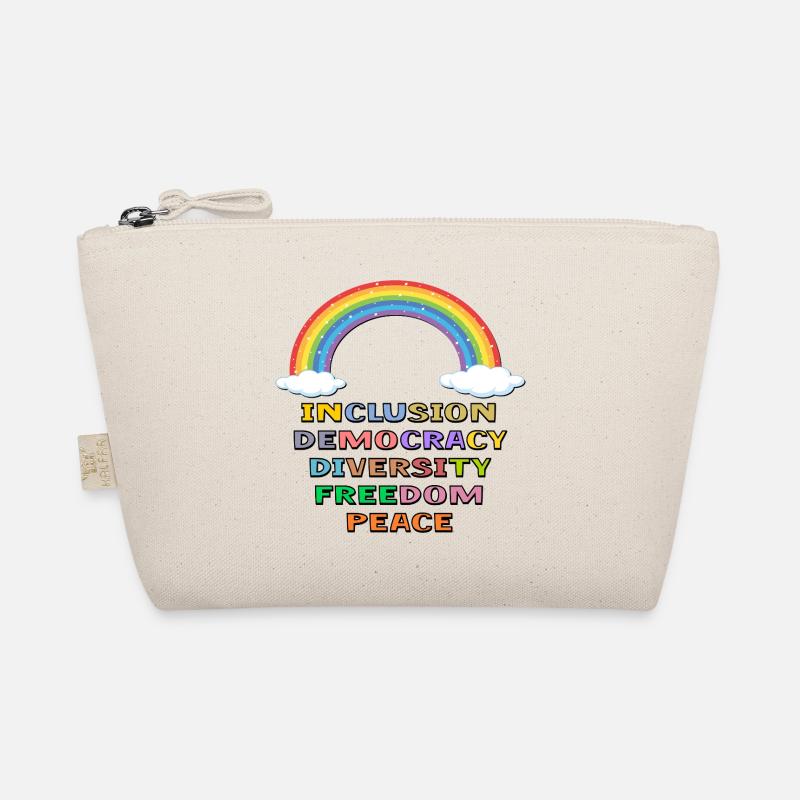DEMOCRACY INCLUSION PEACE PRIDE Organic Pouch