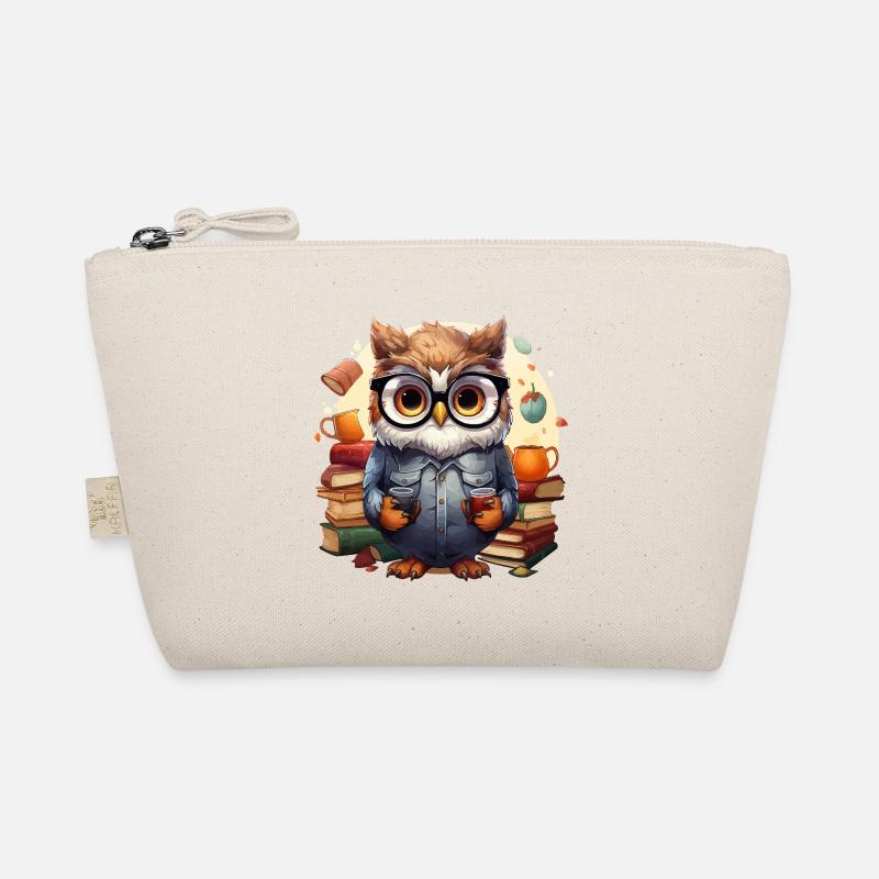 The Wise Librarian Owl Organic Pouch