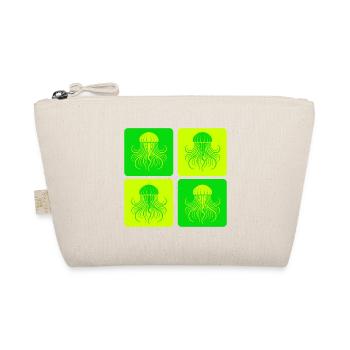 Jellyfish – Minimal Ocean Art - Organic Pouch - nature - Front