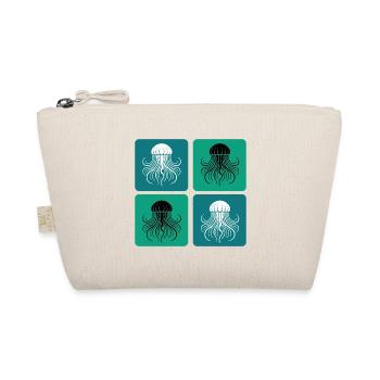 Jellyfish – Minimal Ocean Art - Organic Pouch - nature - Front
