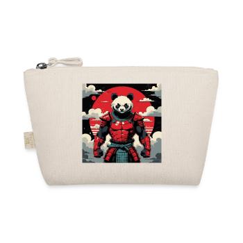Samurai Panda Krieger - Bio-Täschchen - Natur - Vorne