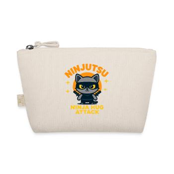 Ninja Katzen Attacke - Bio-Täschchen - Natur - Vorne
