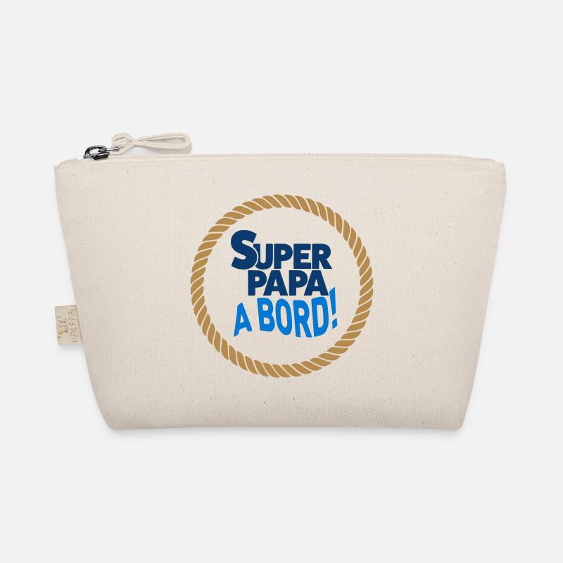 Super-Papa an Bord Bio-Täschchen