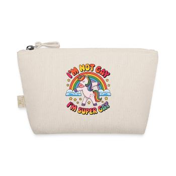 Mois de la fierté LGBTQ - Je ne suis pas gay, je suis supergay - Trousse biologique - nature - Devant