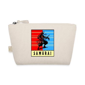 Retro Samurai Warrior - Organic Pouch - nature - Front