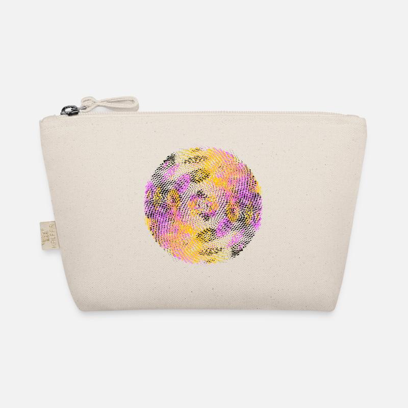 rasterized football soccer colorized Circle Organic Pouch