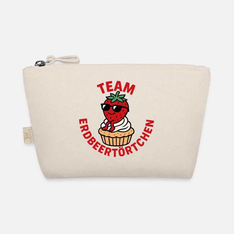 Team Erdbeertörtchen -Erdbeeren Fan Bio-Täschchen