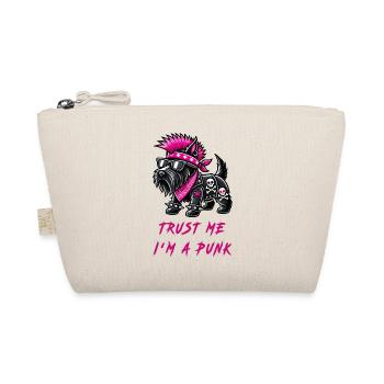 Scottish Terrier Punk Music - Organic Pouch - nature - Front