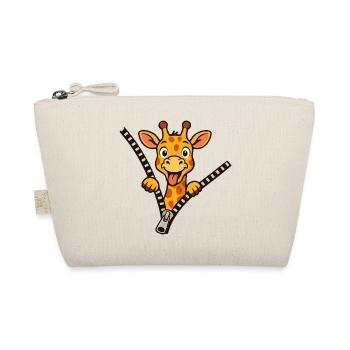 Freche Giraffe - Bio-Täschchen - Natur - Vorne