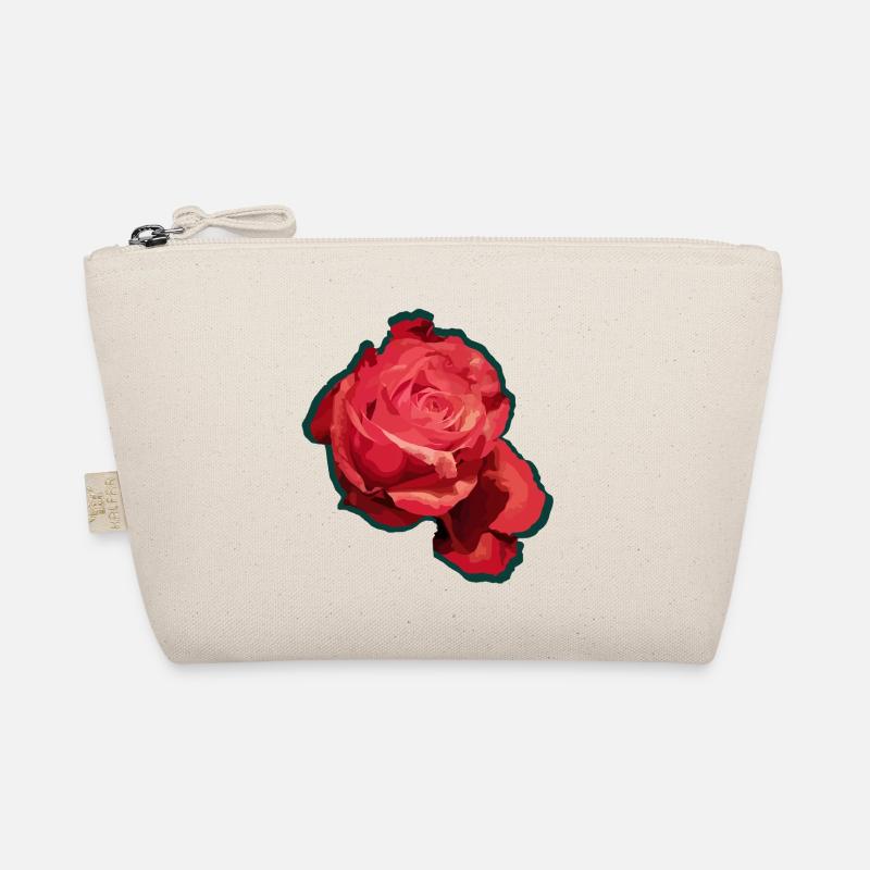 Rote Rose Bio-Täschchen