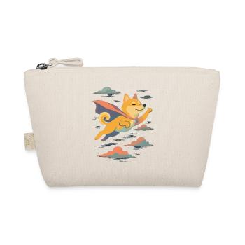 Super Dog Shiba Inu Hero Cape Cape Gift - Organic Pouch - nature - Front