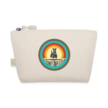 Scottish Terrier Vintage Design - Organic Pouch - nature - Front