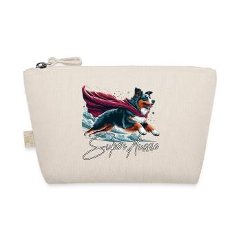 Super Dog Australian Shepherd Sheppie Gift - Organic Pouch - nature - Front