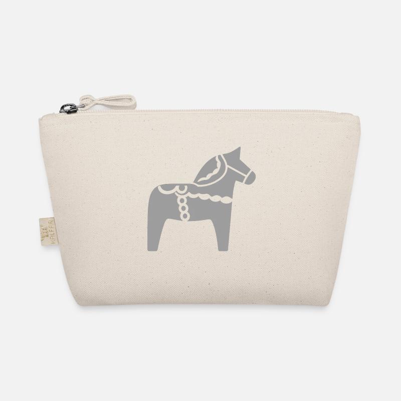 Scandinavian Dala Horse – Folklore Design Organic Pouch