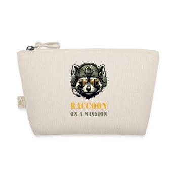 Raccoon on a mission - Organic Pouch - nature - Front