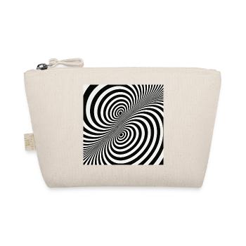 Illusion d’optique motif en spirale en noir et blanc - Trousse biologique - nature - Devant