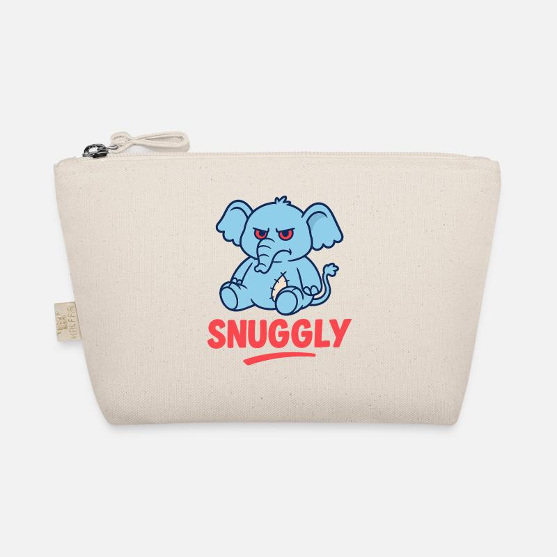 Grumpy Elephant - Organic Pouch - nature