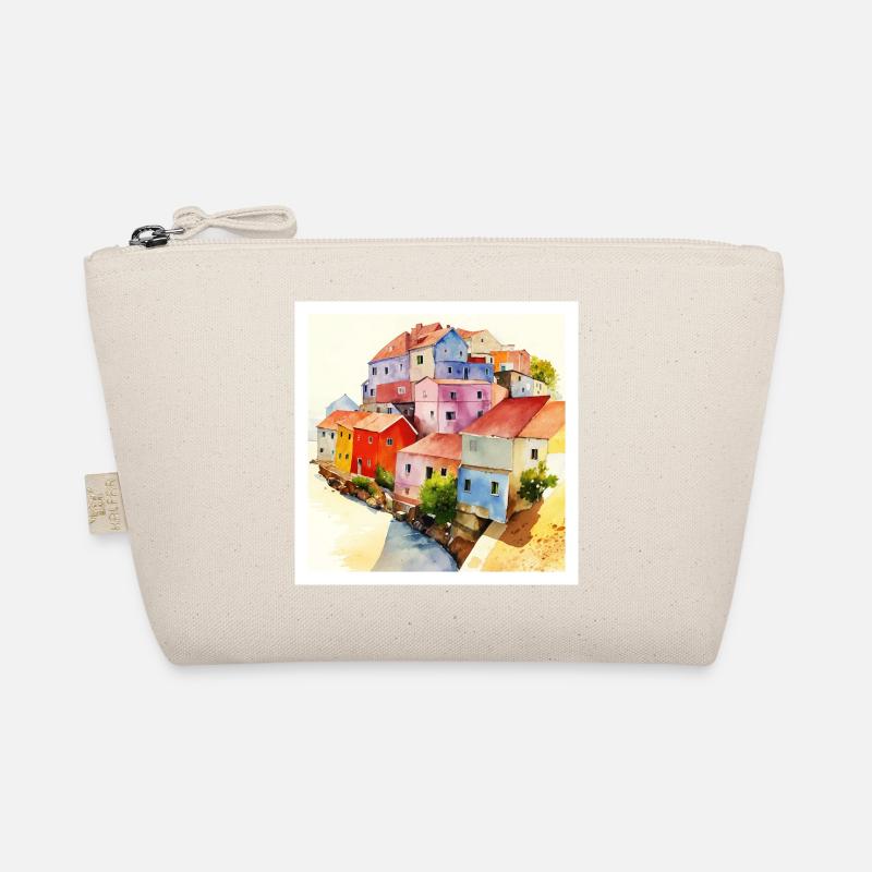 Optische Täuschung - Abstrakte Kunst Bio-Täschchen