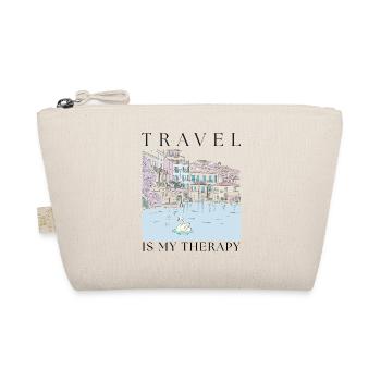 Reise ist meine Therapie - Bio-Täschchen - Natur - Vorne