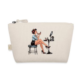 Femme Rockabilly Make Up Maquillage Rétro Cadeau - Trousse biologique - nature - Devant
