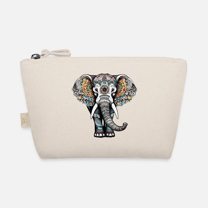 Éléphant coloré dans le style de tatouage Trousse biologique