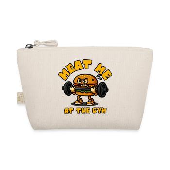 Meat Me At The Gym Hamburger - Bio-Täschchen - Natur - Vorne