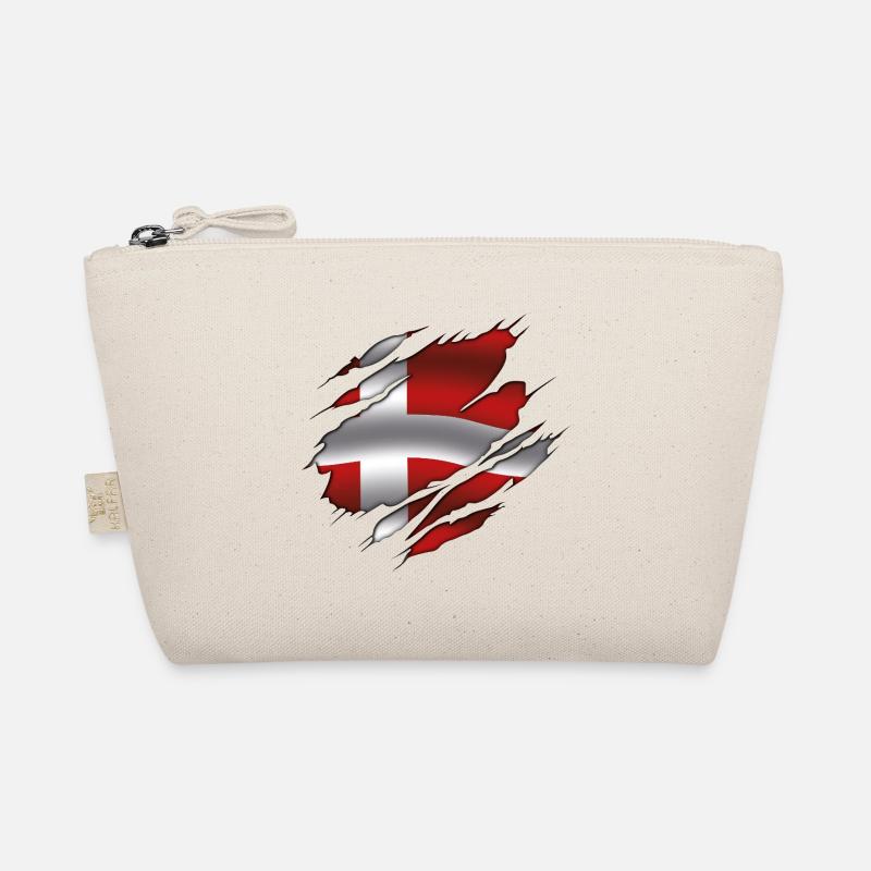 Drapeau du Danemark - Danemark - Drapeau déchiré Trousse biologique